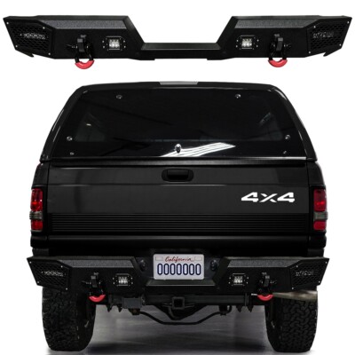 Vijay Fit 1994-2002 Dodge Ram 2500/3500 Steel Rear Bumper With LED Lights&D-Ring
