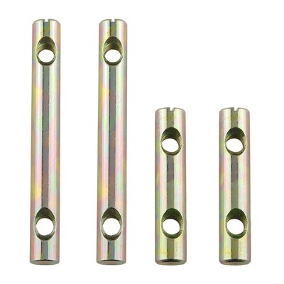 Barrel Nut 4PCS 2 Holes Cylindrical Cross Dowels Slotted Nut for Furniture Be...