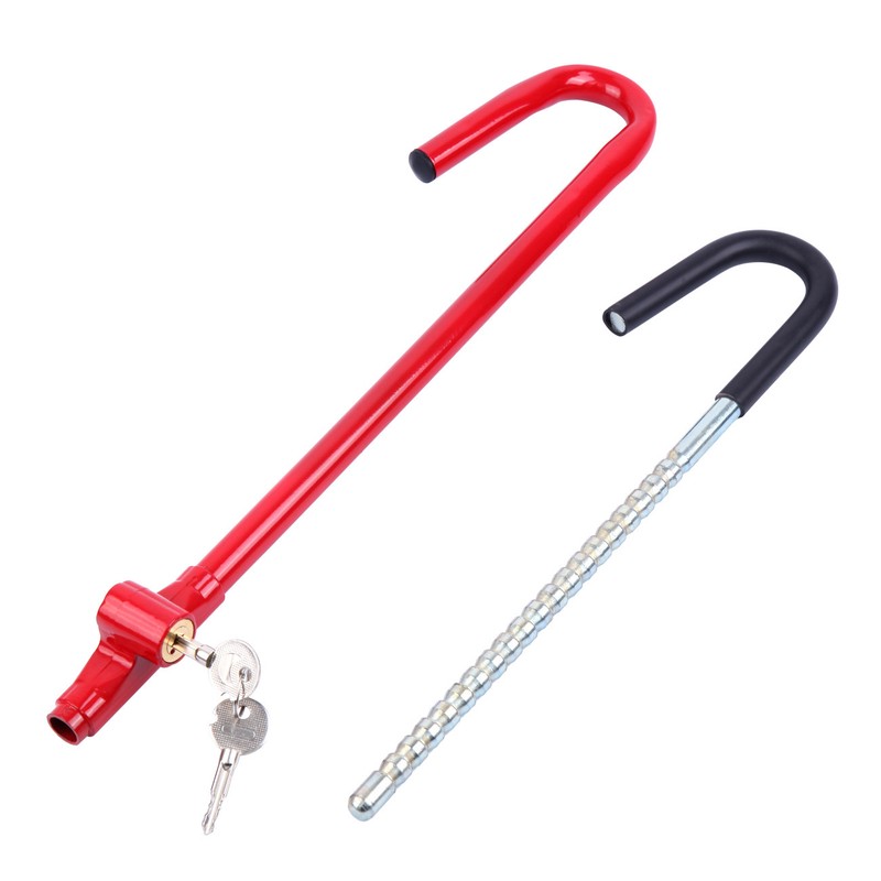 Anti Theft Pedal Steering Wheel Lock The Club Truck Auto Suv Red Universal