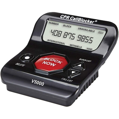 CPR V5000 Call Blocker for Landline Phones - Block Robocalls, Stop Spam Callers