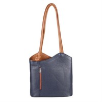 ITAL DAMEN LEDER RUCKSACK Hand-Tasche Schultertasche Ledertasche Umhängetasche