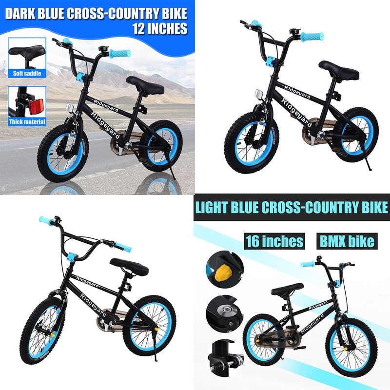 12' 16' Mountain Bike BMX Children's Bicycle Kids Carbon Steel Frame Bike