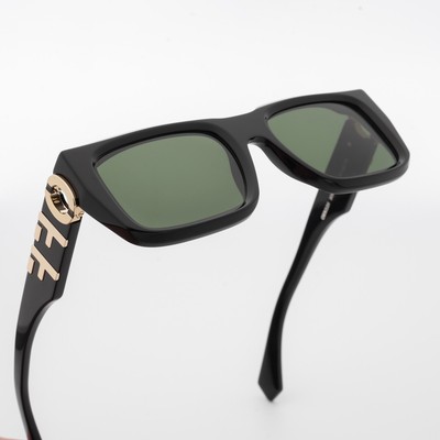 Pre-owned Off-white Oeri125s24pla0011055 Hays Black Sunglasses