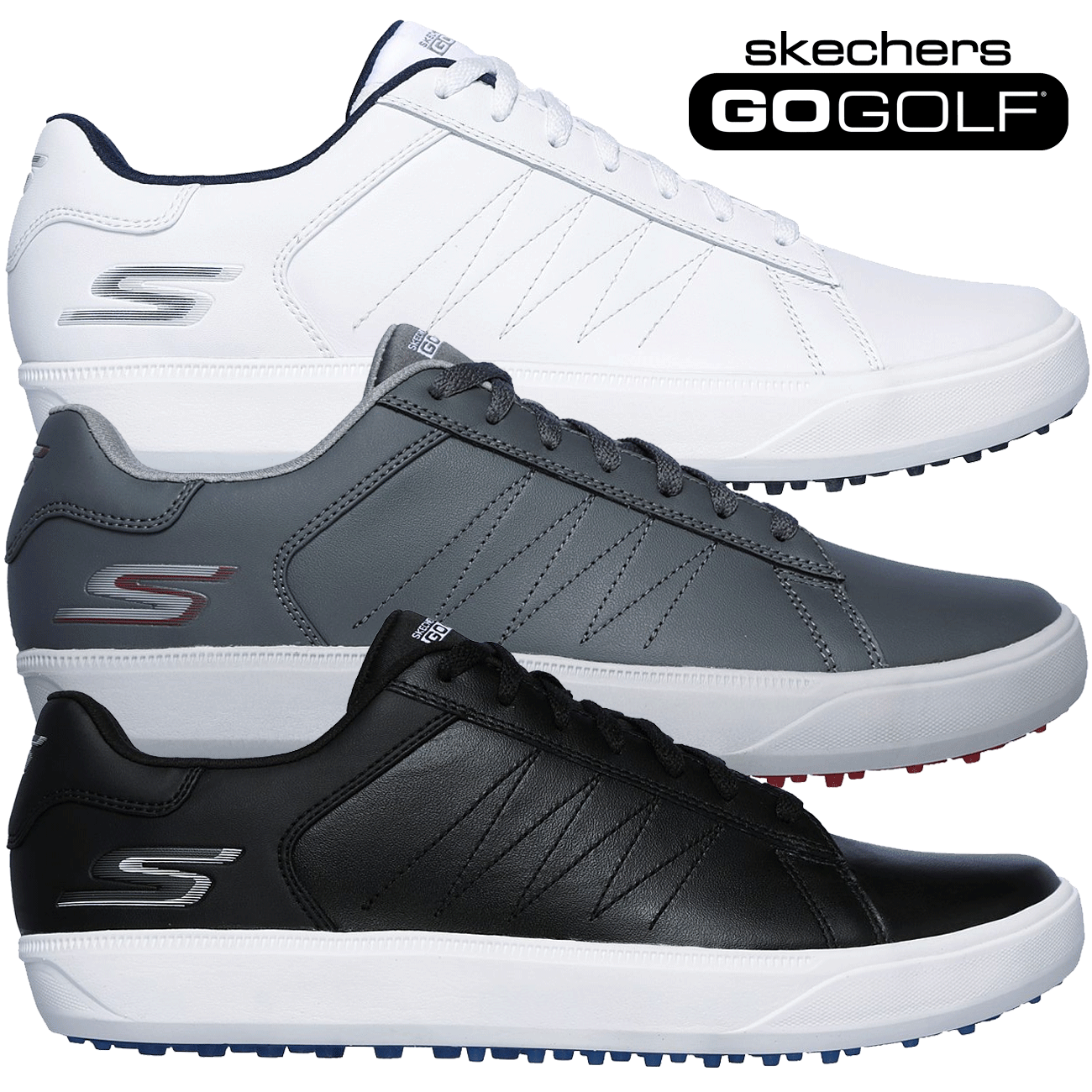 skechers performance men's go golf drive 2 golf shoe