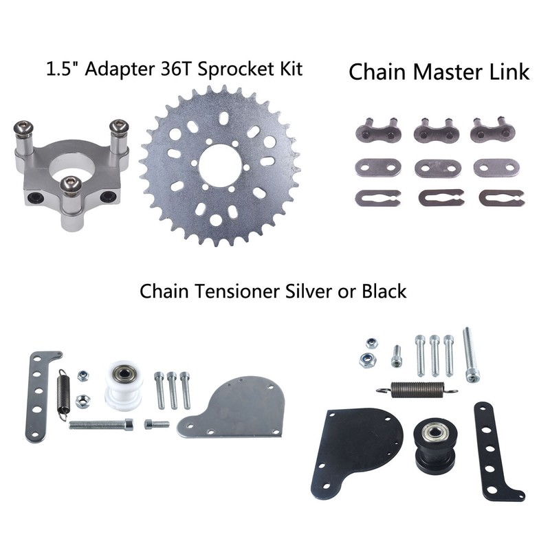 415 Chain Tensioner Link Sprocket 1.5 Adapter Kit Fit 66/80cc Motorized Bicycle