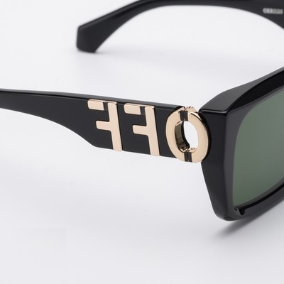 Pre-owned Off-white Oeri125s24pla0011055 Hays Black Sunglasses