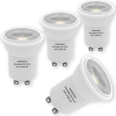 Dimmable MR11 GU10 Base LED Bulb 35mm Mini/Small Spotlight 120V 3W Track Ligh...