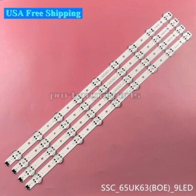 4Pcs LED Strips For LG 65UM6900PUA 65UK6090PUA 65UK6300PUE 65UN6950ZUA SVL650A95