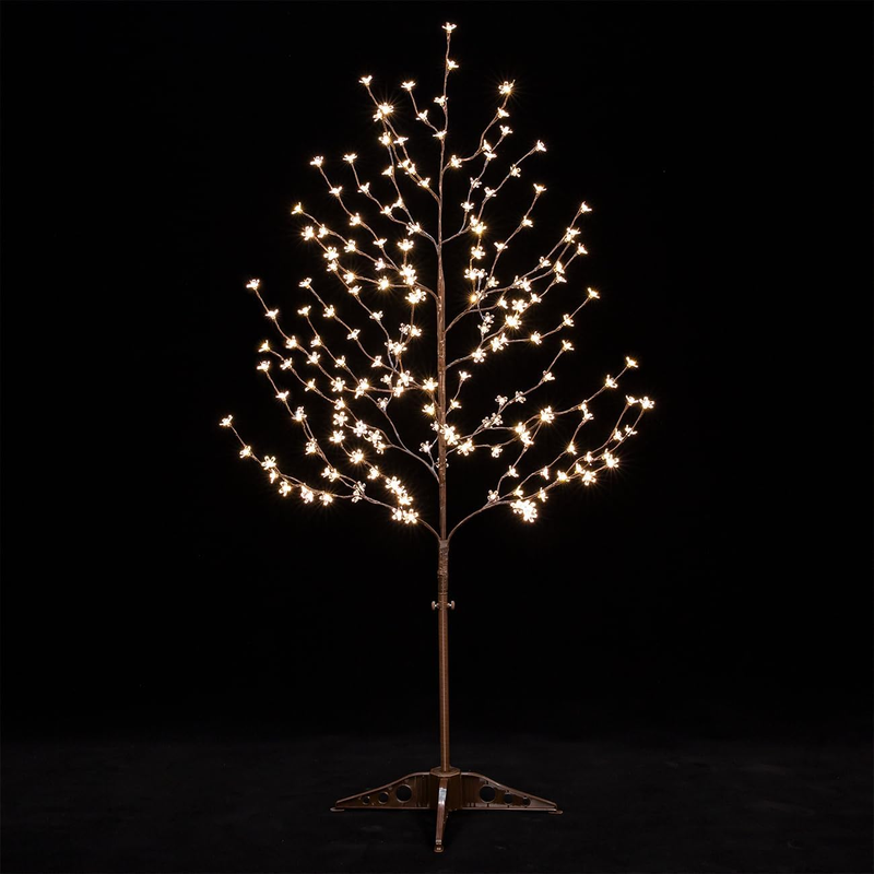 ティート　teat イーブー　蓄光 5Ft Lighted Cherry Blossom Tree with 184 Dimmable Warm White LED