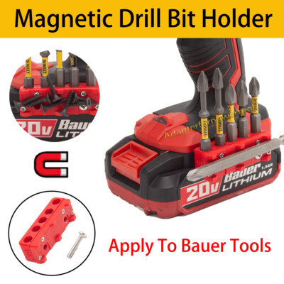 NEW Magnetic Bit Holder for Bauer red 20V Tools (w/ Screw)