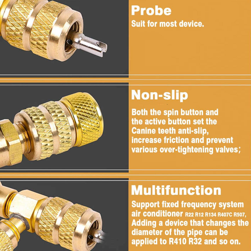 Strumento Rimozione Nucleo Valvola HVAC – Doppia Misura 1/4" E 5/16" – Per Climatizzatori E Frigoriferi