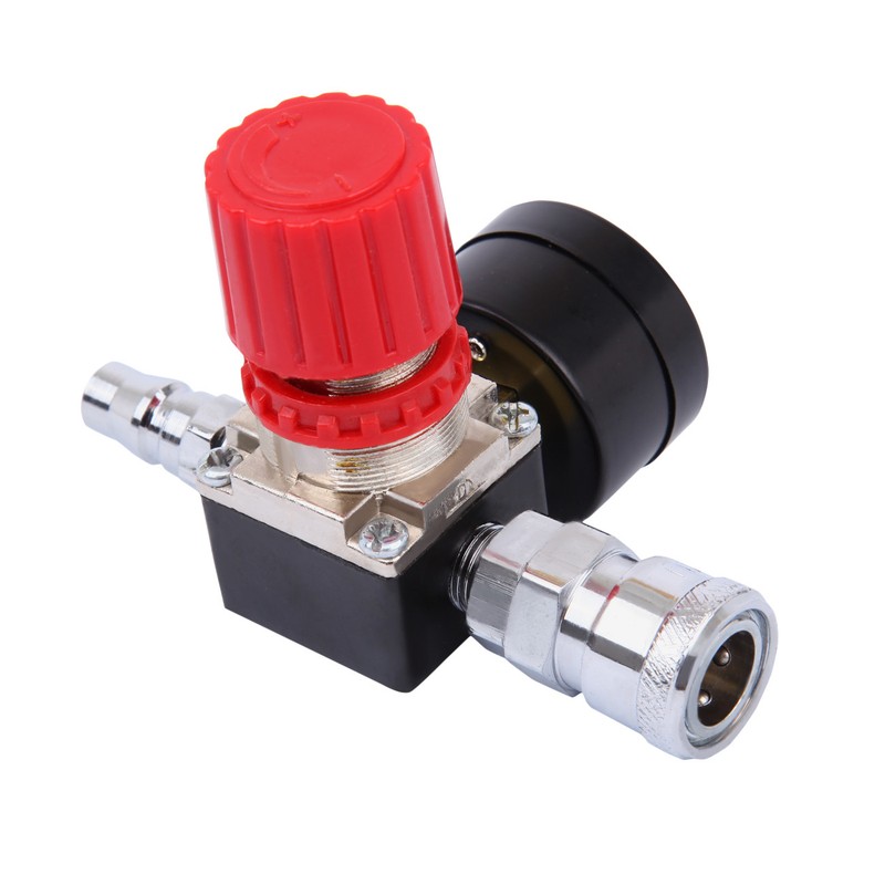 1/4" Air Compressor Regulator Industrial Grade with Pressure Gauge