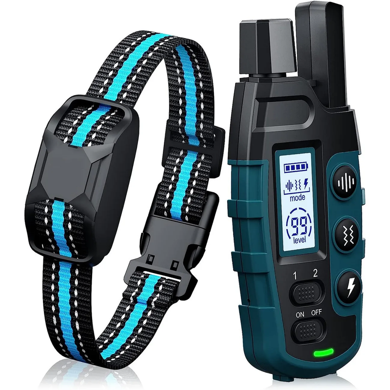 Collare Addestramento Cani Telecomando 1000m Collare Vibrazione Shock