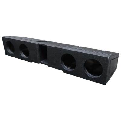 QUAD 6½'' PORTED UNDERSEAT FRONTFIRE ENCLOSURE for 2007+ GMC/CHEVY CREW CAB TRUCK