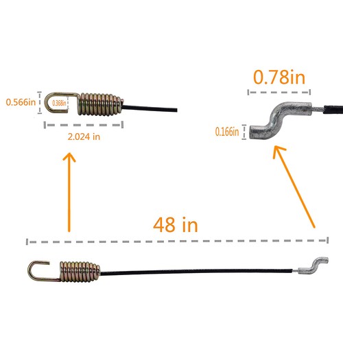 SNOWBLOWER SNOW THROWER AUGER CABLE FITS MTD 746-04230 946-04230 946-04230A