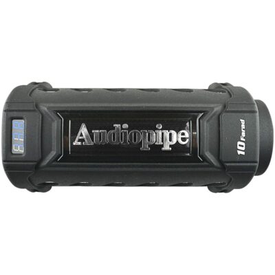 Audiopipe 10 Farad Power Capacitor with Digital Display and Status Indicator