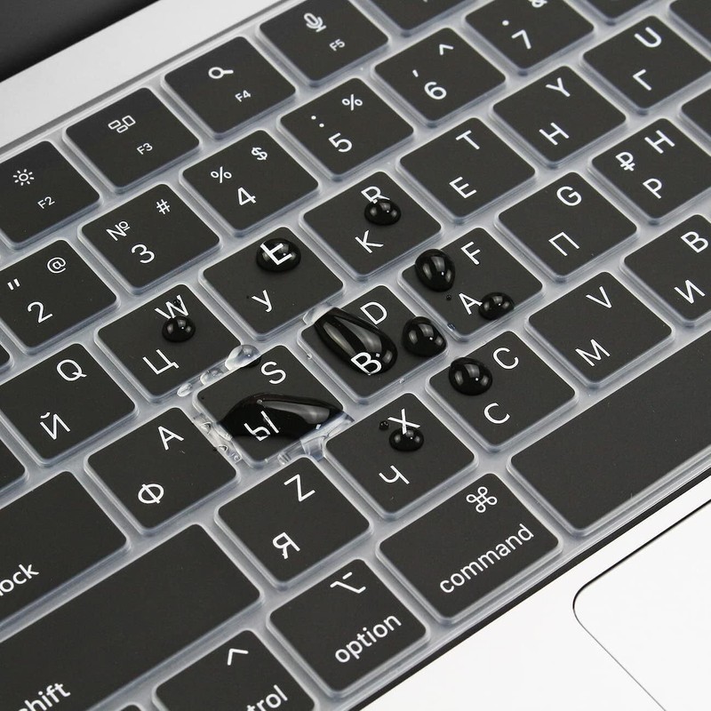 ProElife Russian Keyboard Cover Skin for 2023 2022 MacBook Air 13.6 inch 15 inch