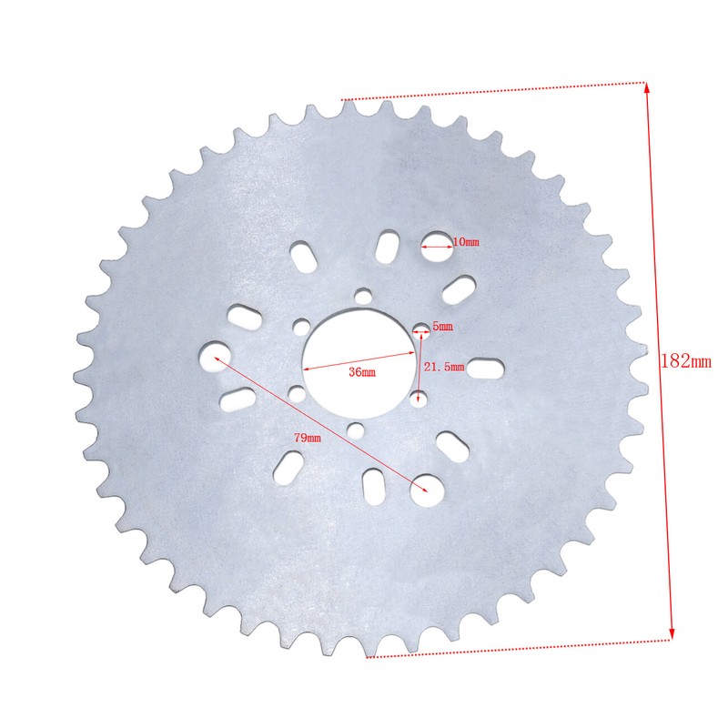 32T-44T Sprocket/1.5" CNC Adaptor/Set For 1.5" 60cc 66cc 80cc Motorized Bike
