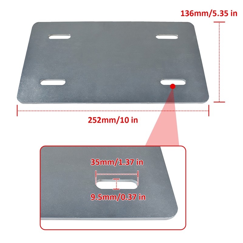 Go-Kart Motor Mount Plate Kit for Predator 212cc 6.5HP Engine Harbor Freight