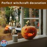 Witch Bells for Door Knob, Boho Hanger Wind Chimes Protection, Witchy Things Bell Strings with 3 Bells, Witchcraft Supplies Door Bell, Vintage Witch Decor for Home Room (Bronze-Colored)