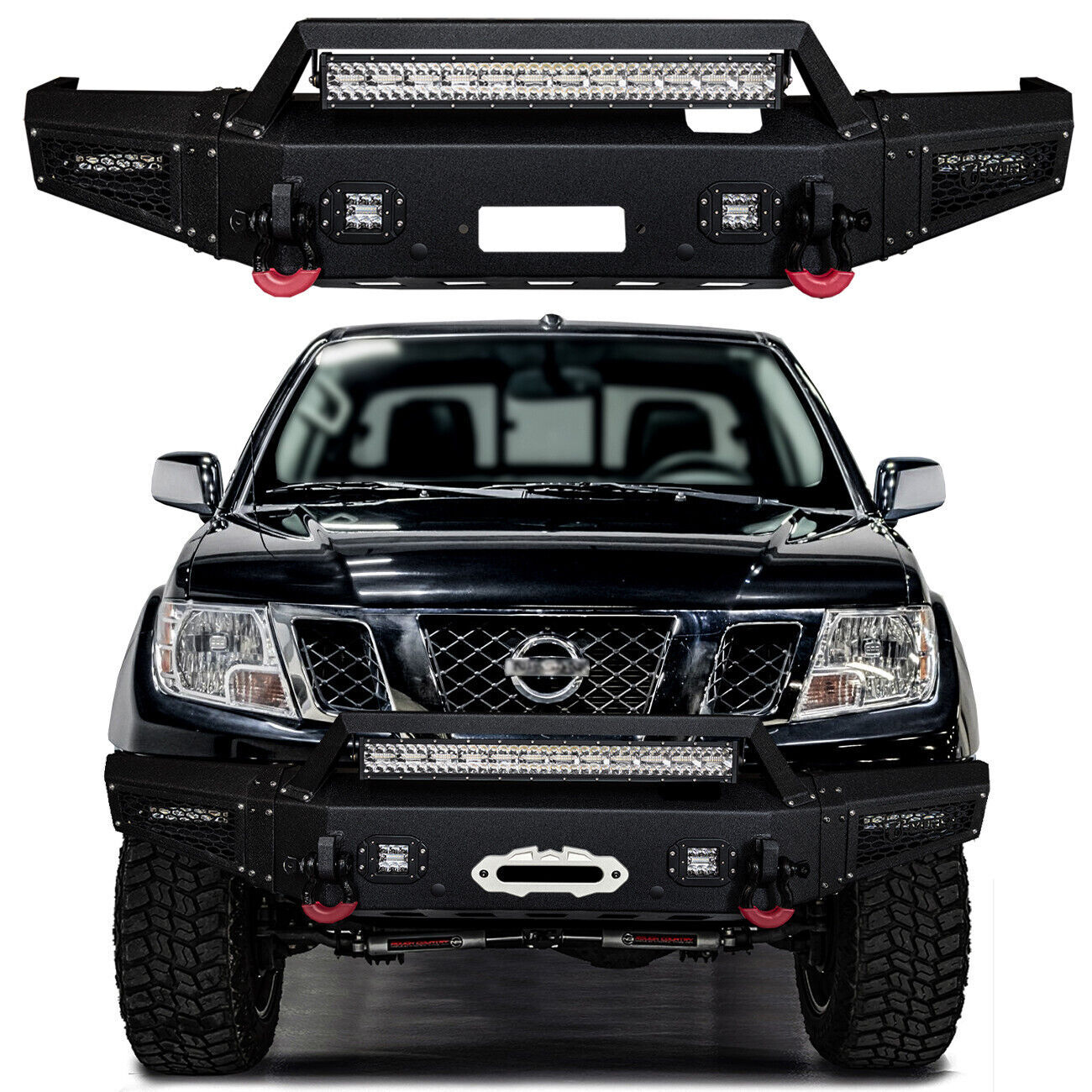 Vijay FIT 2005-2021 Nissan Frontier Front Bumper with 5xLED Lights