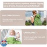 Baby Carrier Cover Stroller Cover,Newborn Hooded Stretchy Cloak,Soft Kangaroo Hoodie for Mom Baby,Suit for All Seasons (Green)