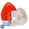 MCR Medical CPR Rescue Mask, Adult/Child Pocket Resuscitator, Hard Case with Wrist Strap