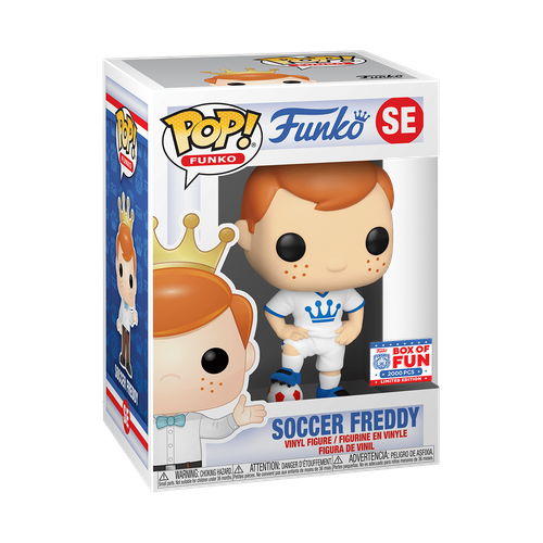 ☆NASTY FANCY CLUB☆ MASTER PIECE BOXTY WHITE F25QB098 Funko POP! Freddy Funko Soccer Freddy Vinyl Figure