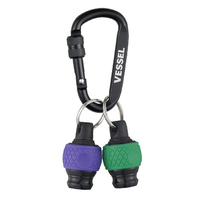 VESSEL Ball Grip Quick Catcher Set of 2 Green/Violet Bit Holder QB-22K2GV