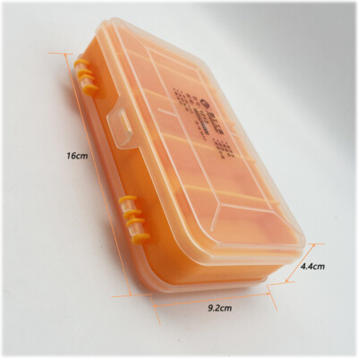 High transparency PP electronic component box Double sided plastic storage box
