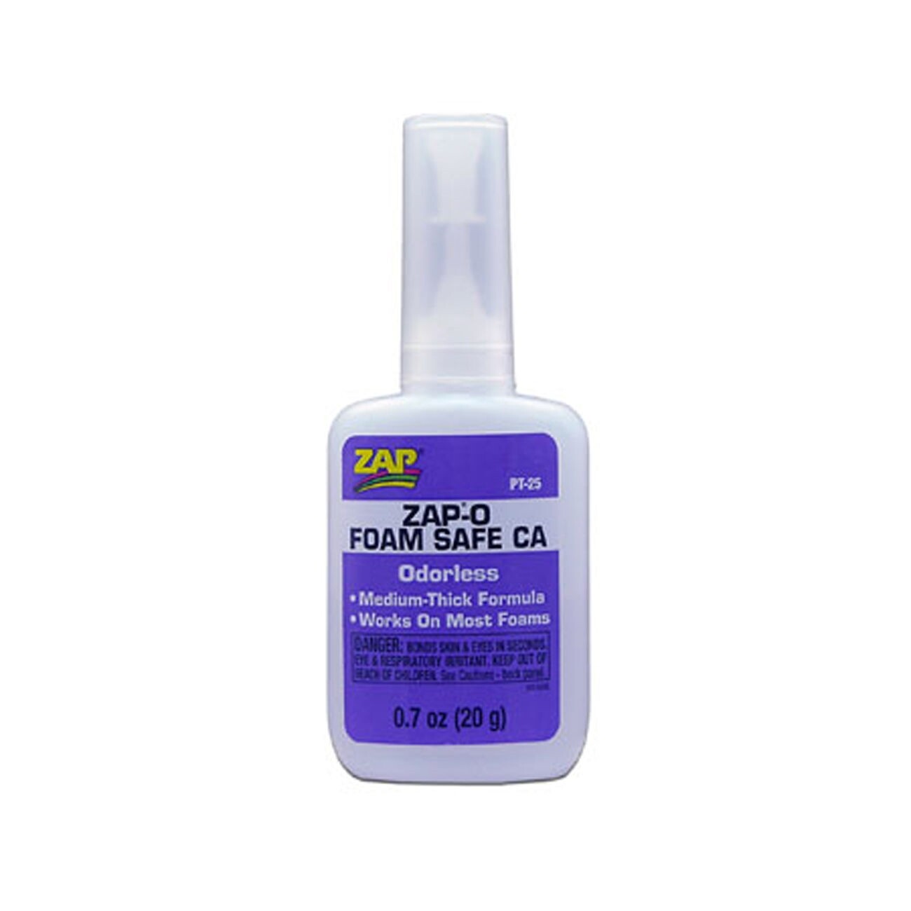 Latest Pacer ZAP-O Foam Safe CA Glue, .7 oz # PAAPT25