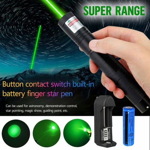 9900Miles 532nm Green Laser Pointer Pen Light Astronomy Beam Rechargeable Lazer