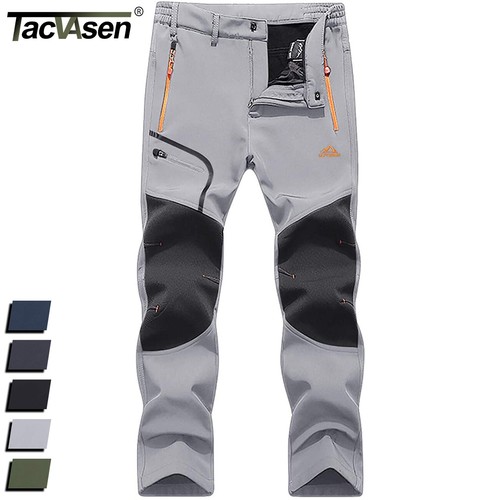 Men's Ski Snow Pants Waterproof Softshell Winter Insulated Cargo Work Trousers
