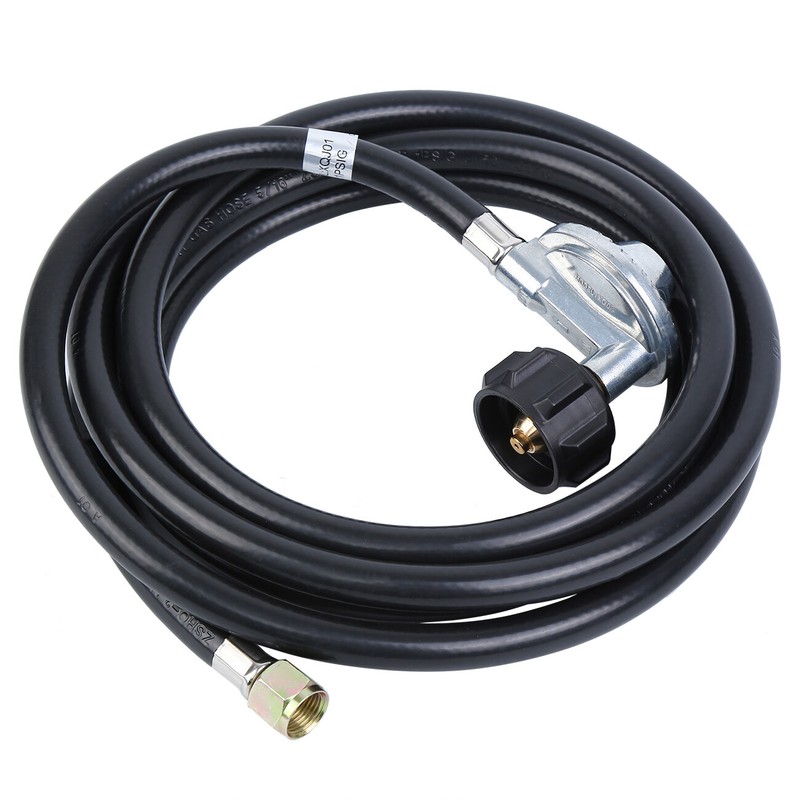 12 FT Low Pressure Propane Regulator Hose Quick Connect Gas 