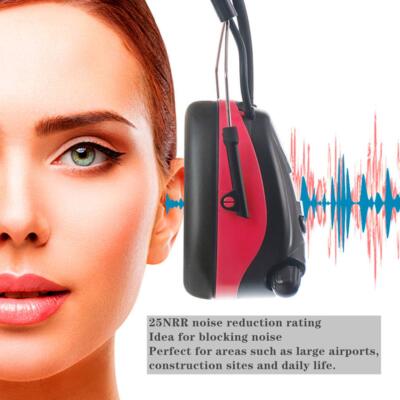 Bluetooth Hearing Protection Headphones with FM AM Radio，25dB NRR Rechargeabl...