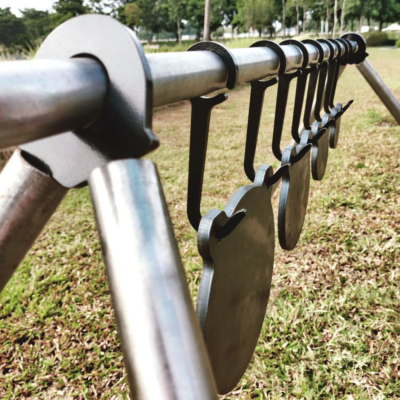 Steel Target Hanger DIY Target Stand Kit Hang & Hook Target System 1 EMT Conduit