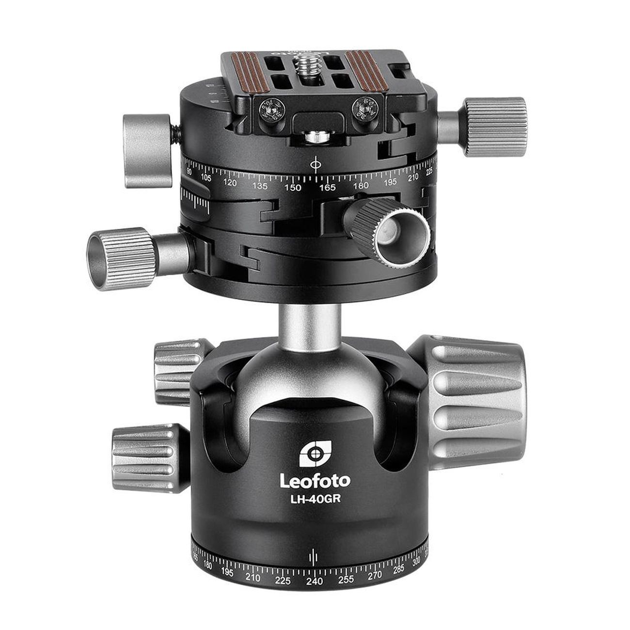 LEOFOTO LH-40GR Testa a Sfera con Livellatore 3D G2 e Testa Inclinabile