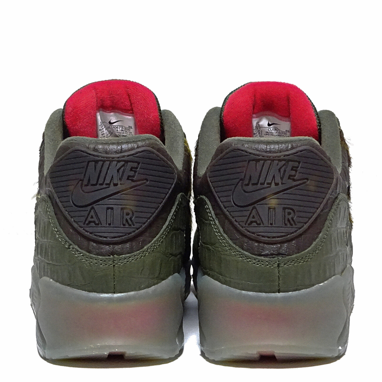Nike Air Max 90 'Croc Camo' CargoKhaki/CargoKhaki CU0675-300 Size 9-12 NEW:  купить с доставкой из США, цена 28 096 руб - (114303945350)