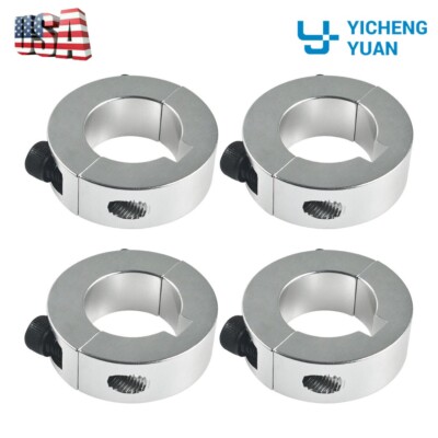 4 PK 1'' Lock Collar Clamp Go Kart Axle Bearing Collars Aluminum Sprocket Hub