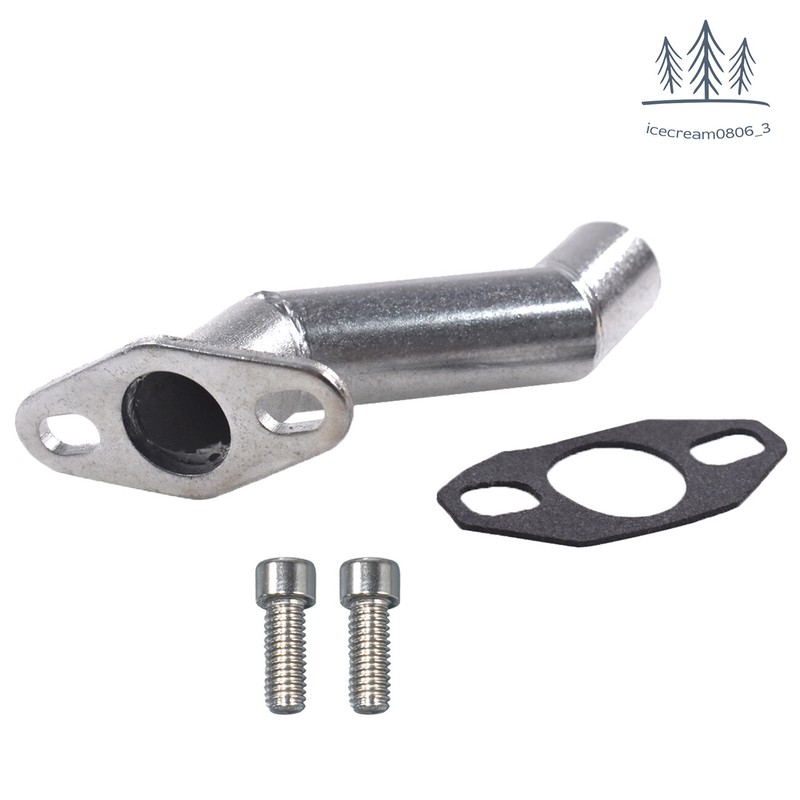 32-40mm Silver Offset Intake Manifold w/Gasket For 49cc 66cc 80cc Motorized Bike