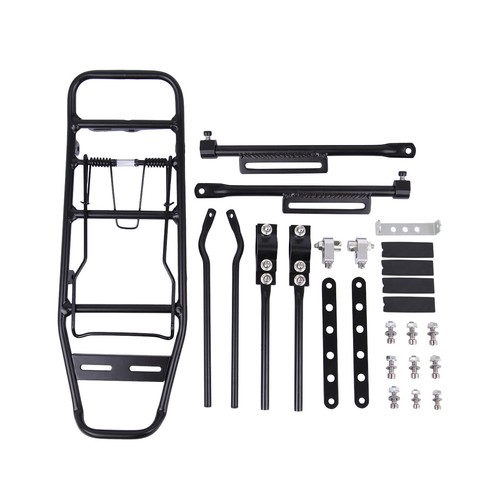 Rear Bike Rack Cargo Rack Alloy Luggage Carrier Bicycle Large Capacity Holder