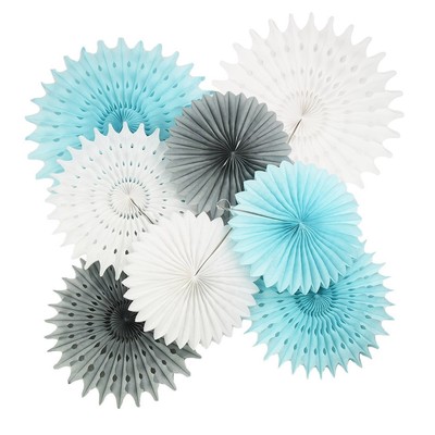 Baby Boy Shower Decorations Blue Grey Frozen Party First Birthday