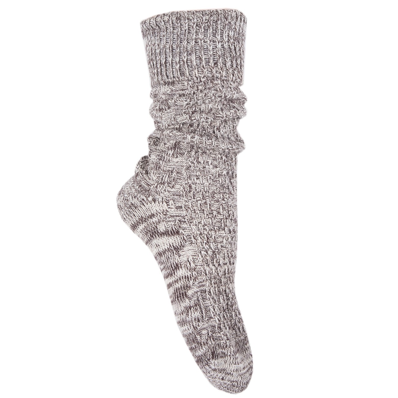 Trachtensocken kurz braun meliert