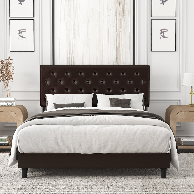 Platform Adjustable Headboard Upholstered