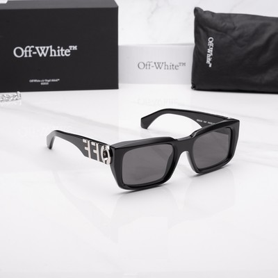 Pre-owned Off-white Oeri125s24pla0011007 Hays Black Sunglasses