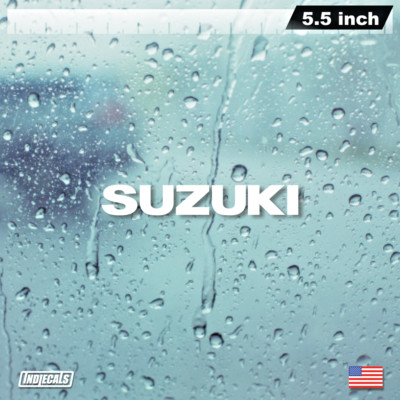SUZUKI 5.5 x .9 in Vinyl Decal/Sticker Motorcycle Motocross Die Cut More Colors!