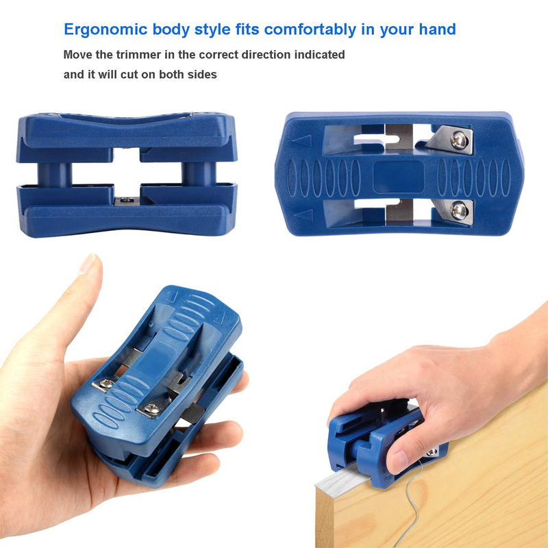 Edge Banding Trimmer, Veneer/Laminate Edge Trimmer Mini Plastic PVC Plywood Mela