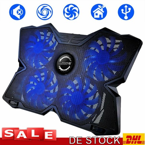Laptop Kühler Cooling Pad Cooler Ständer 4X LED Kühlmatte für 9-17 Zoll Notebook