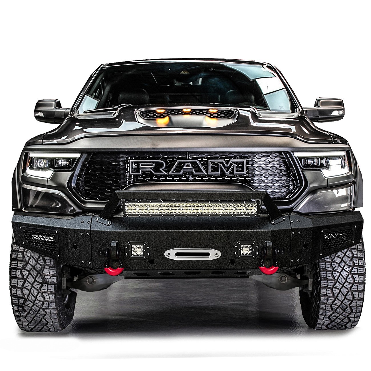 Vijay For 2021-2024 Dodge Ram 1500 TRX Front Bumper With Winch