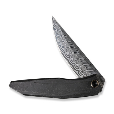 WE Knives Cybernetic 22033-DS1 Black Etch Titanium Damasteel 1/150 Pocket Knife